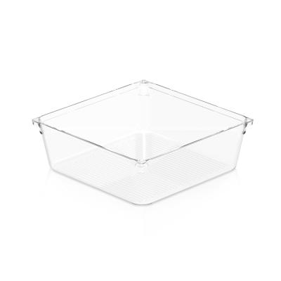 China Home Universal Drawer Houseware Kitchen Pet Stocked Clear Storage Box for sale