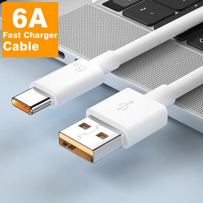 China MP3/MP4 Player Factory 6a 66W Super Fast Charging Super Fast Charging C Cable Usb Cable Type C Fast Charger Data Cable For Samsung s22 s23 ultra for sale