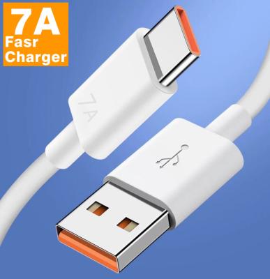 China MP3/MP4 Player 7A 100W USB Type C Superfast Charging Cable For Huawei P40 P50 Fast Charing Data Cord For Xiaomi MI 12 pro Oneplus Realme POCO for sale