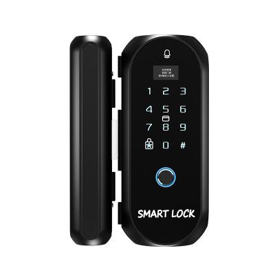 China SG-001 Electronic Access Control System Door Password Lock Fingerprint Lock Smart Glass Door Lock for sale