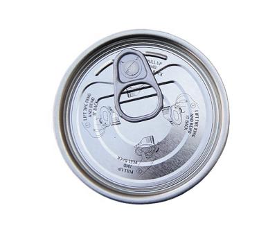 China Wholesale Price Food Grade 209# 60mm Tinplate High Quality Non-Refillable Easy Pull Lid Easy Open Lid for sale