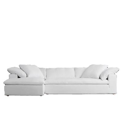 China Modern Luxury Living Room Sofas Cloud Chaise Sectional Couch Factory Supply Modern Furniture High Quality American Style for sale