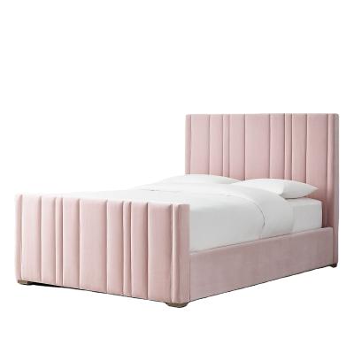 China Adorned 2022 Most American Popular Modern Design Teen Upholstery Comfy Products Platform Kids Bed In Luxury for sale