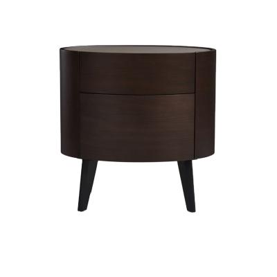 China \ Italian Iconic Retail Style Nightstand Simple Minimalist and Decorative Wooden Bedside Table for Bedroom Hotel Use Apartment for sale