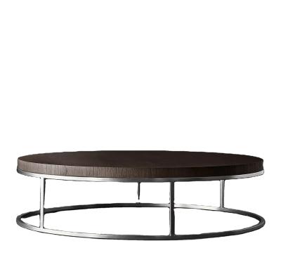 China Modern Design Nichola Oak Round Coffee Table Modern British American French Living Room Furniture For Villa Apartment Luxury Project for sale