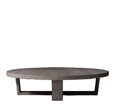 China Modern Design Antoccino American British French Oak Round Coffee Table Living Room Furniture For Luxury Villa Apartment Project for sale