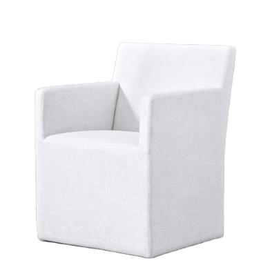 China Classic Mid Century Ellison Track Arm Fabric Dining Chair Seat Factory Dining Room PP Modern Design China Kitchen for sale