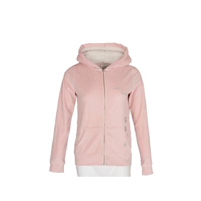 China Stockpapa Viable Wholesale Women's Velvet Hoodie Jacket Zip Up Sweatshirts Women Hoodies for sale