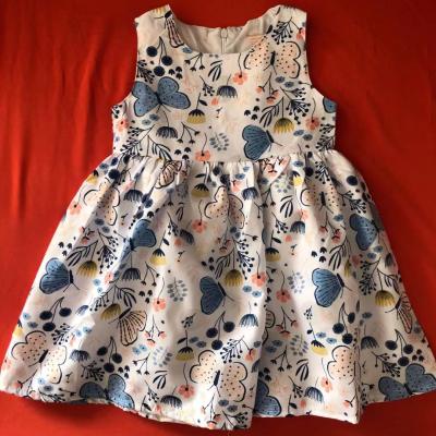 China Stockpapa Breathable Wholesale 2021 New Style Girls Very Cute Print Dress for sale