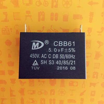 China 【New product】Cbb61 Metallized safety film explosion proof capacitor with TUV -S3 Certificate (PIN series) for sale