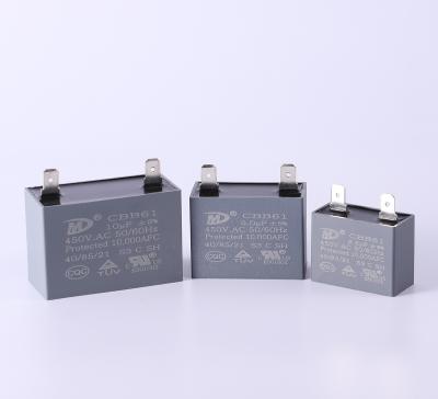 China Exhaust fan start capacitor (double plug terminals) for sale