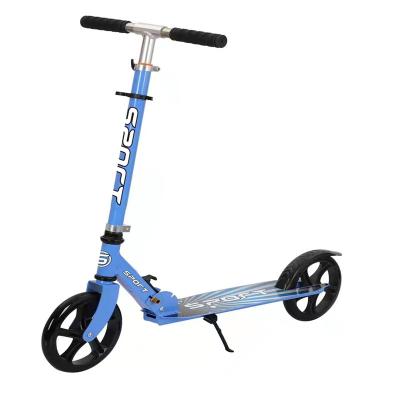 China 2021 Carbon Steel Factory Direct OEM Cheap Superior Adult 2 Wheels T Bar Kick Scooter Student Foot Scooters for sale