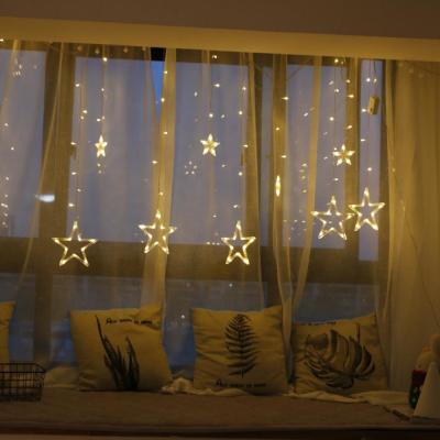 China Home Hanging Star Icicle Lights Garland Christmas Tree Decor Xmas Gift Star Icicle Lights for sale