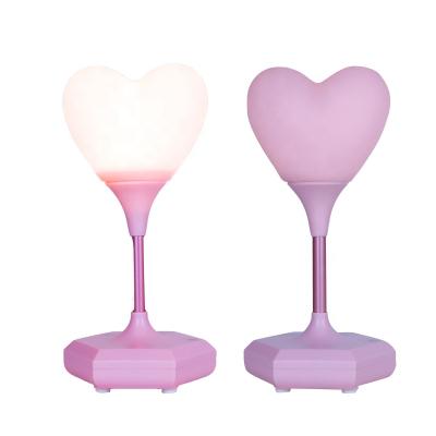 China Heart Shaped Led Modeling Light USB LED Night Lamp Creative Bedroom Touch Led Light for sale