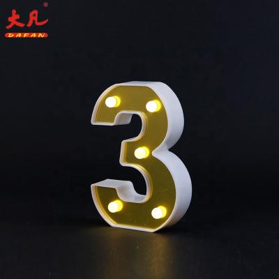 China 3 Word Letter Panel PVC 3D Marquee Light Room Festival INDOOR Plastic Led Letter Ring for sale