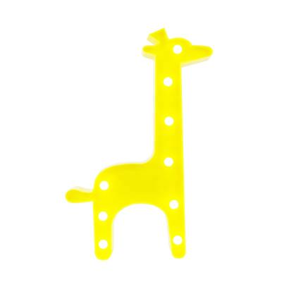 China Holiday Decoration Giraffe Shape Festival Decoration Led Letter Table Plastic Wedding 3D Marquee Lighting for sale