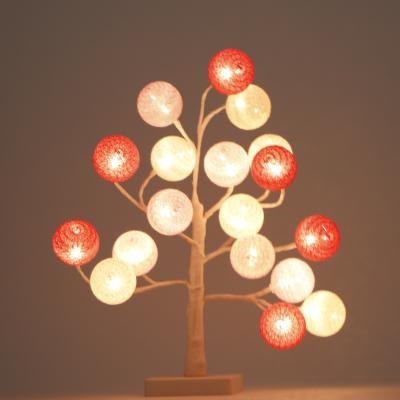 China 18L cotton ball tree lights 18L top sale colorful cotton ball indoor decoration led tree lights for wedding for sale