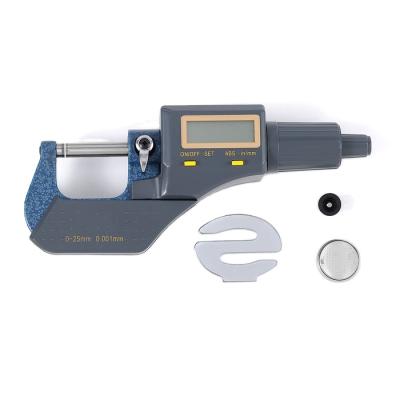 China high quality 0.001mm electronic outside micrometer digital micrometer 0-25mm with big screen R001 for sale