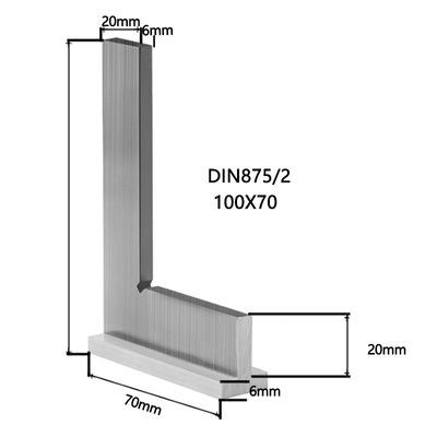 China Try Square DIN875/0 90 Degree Flat Square Try Square For Angle Measurement for sale