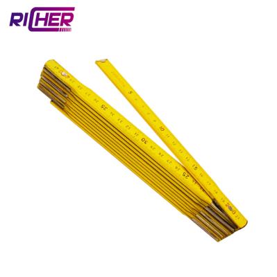 China Metric Inch Streight Ruler Folding Ruler 2 Times Wooden Folding Ruler 10 Meters - High Grade Wood for sale