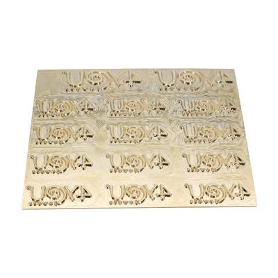 China Hot Stamping Mold Custom Style Hot Selling Copper Die Mold Household Hot Stamping Embossed Embossing Punch Product for sale