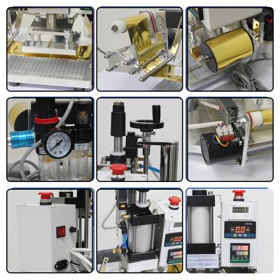 China QS90 High Efficiency Greeting Card Leather Wood Book Stamps Embossing Stamping Machine Machine Hot Stamping Machine for sale