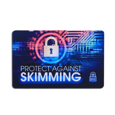 China Factory Price Anti Signal RFID Waterproof / Waterproof Credit Card Protector Blocking Card for sale