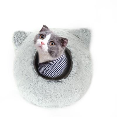 China New Breathable High Quality Pet Supplies Autumn Winter Detachable Cartoon Pet Nest Plush Pet Semi-enclosed Nest for sale