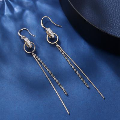 China 2023 FASHIONABLE Women's Luxury Small Hoop Tassel ODM Earring Earrings from Liperi Liying Liyin for sale