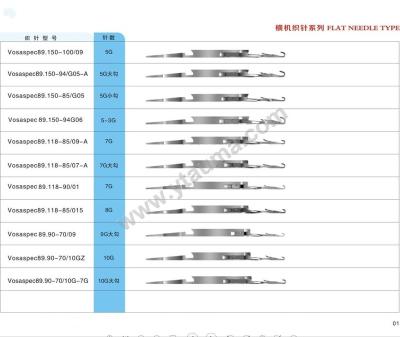 China VOASASPEC 89.118 Machinery Shima Seiki Flat Knitting Machine Flat Knitting Needle for sale