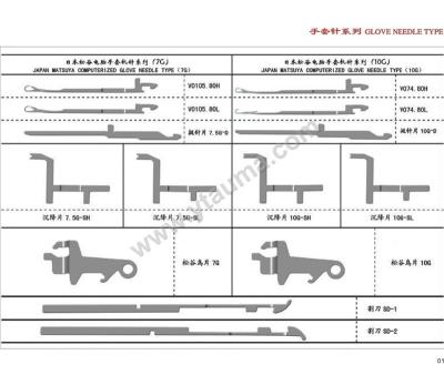 China Glove knitting machine 7G glove needles/10G glove needles for Shima Seiki glove knitting machine for sale