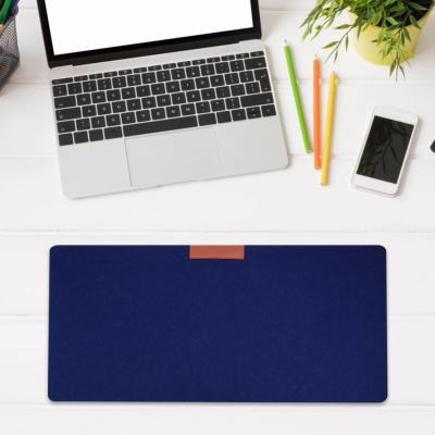 China Durable Wholesale Custom Logo Felt Large Table Keyboard Mouse Pad Computer Desk Pad for sale