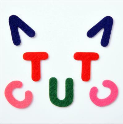 China Wholesale Felt Letter Stickers Baby Mobile Felt Adhesive Toys Enlightenment Supplies Felt Alphabet Letters for sale