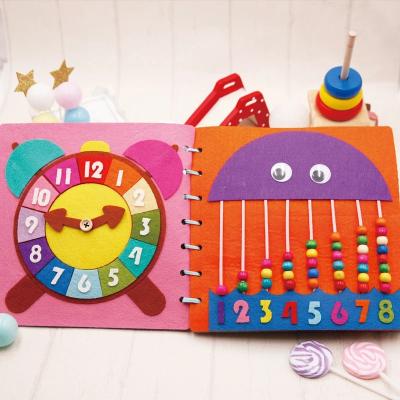 China 2022latest eco-friendly material educational toys felt fabric montessori baby toys my busy first activity book for toddler for sale