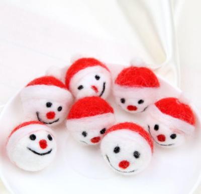 China Eco-friendly Material Hot Selling Customized Felt Christmas Doll Toys Christmas Felt Ball Decoration for sale