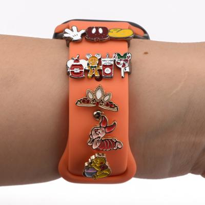 China Hot Sale Stainless Steel Decorative Watchband Metal Stud For Apple iwatch Band Watchband Charm Luxury Decoration for sale