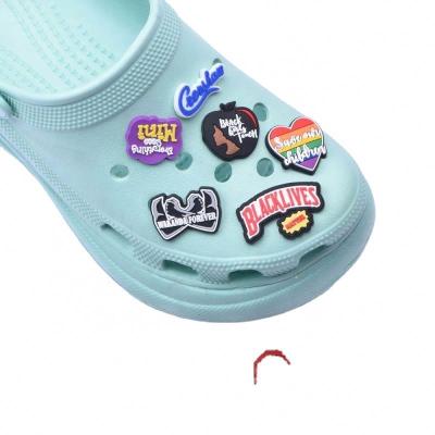 China Hot Selling Designer PVC Custom Shoe Clog Charms For Sale Designer Shoe Charms For Shoes for sale