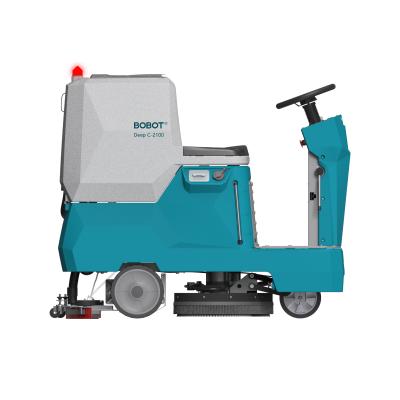 China Hotels Wholesale Industrial Rechargeable Ride On Floor Scrubber With Big Tank for sale