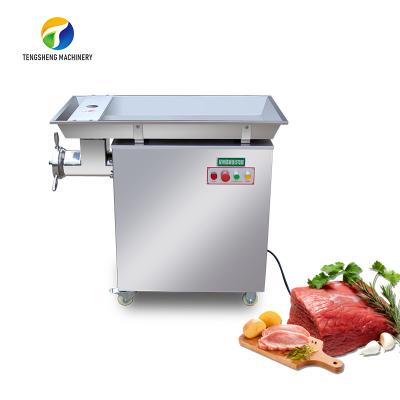 China Triangle Belt Drive Meat Mincer Machine Movable Casters Sausage Stuffer for sale