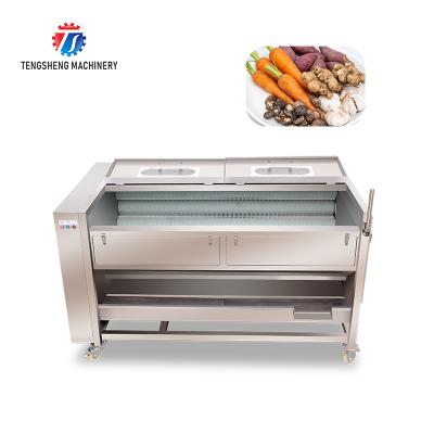 China Taro Potato Hair Roller Sealed Washing And Peeling Machine for sale