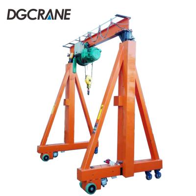 China Gantry Crane Warehouse small mini 500kg 1 2 3 5 Ton Portable Gantry Crane with electric crane for sale