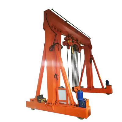 China Gantry Crane 4 Wheels 5 Ton Mini Portable Mobile Gantry Crane Price for sale