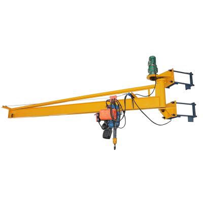 China Jib Crane Electric Wire Rope Hoist 1Ton 2Ton 3 Ton Wall Mounted Jib Crane For Sale for sale