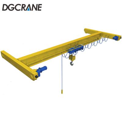 China Crane Workshop 5 Ton 10 Ton Single Girder Overhead Crane With Certificate for sale