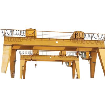 China Gantry Crane Heavy Duty European Standard 50 Ton Double Girder Cantilever Gantry Crane Price for sale