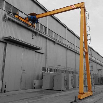 China Gantry Crane Supply 3~16 Ton Beam 4T Single Drop Iron On Rail Handling Gantry Crane With Hook for sale