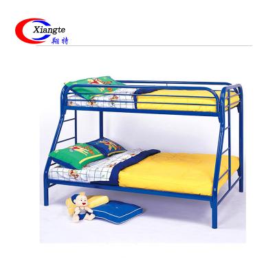 China New style contemporary modern cheap metal double steel kids bunk bed for dormitory for sale