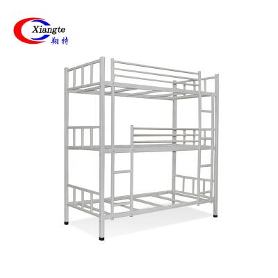 China Selling Contemporary Metal Cheap Army Kids Adult Kids Bed Slide Three Layer Strong Triple Bed for sale