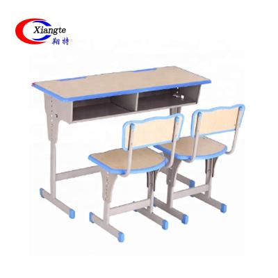 China XT Durable Steel Classroom School Furniture Ergonomic Single Student Desk And Chair for sale