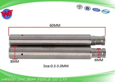 China Stainless ceramics Pipe Guide Z140 For EDM Drill Machine 8*6*60mmL 0.1mm-3.2mm for sale